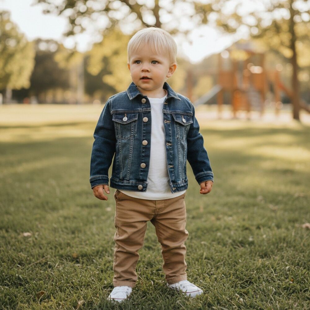 Wonder Nation Denim Jacket Trucker Jean Jacket Classic Fit Toddler 2T